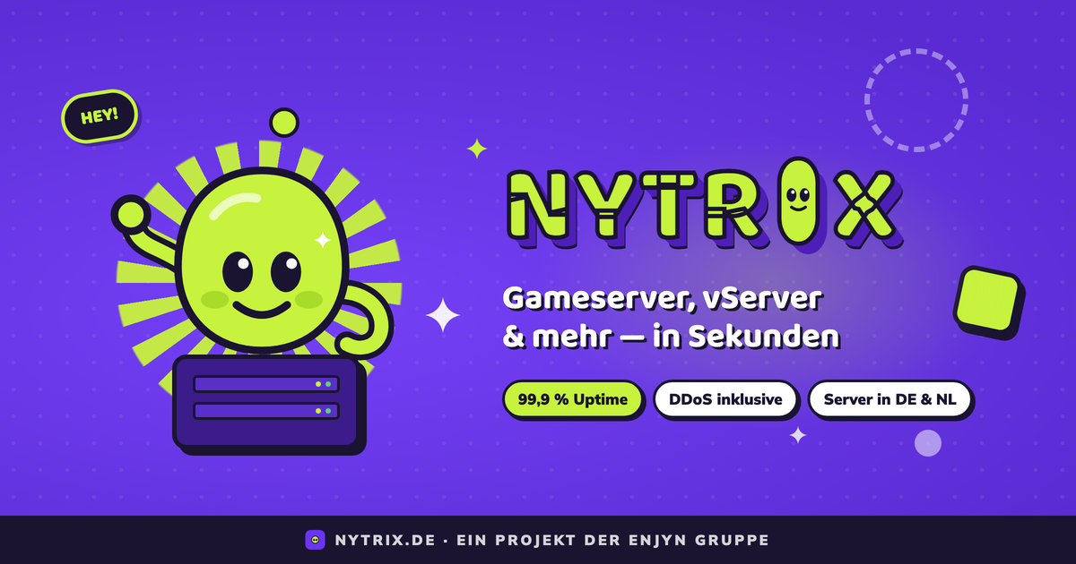 Nytrix — Gameserver, vServer, Webhosting, Git-Hosting & Passwort ...
